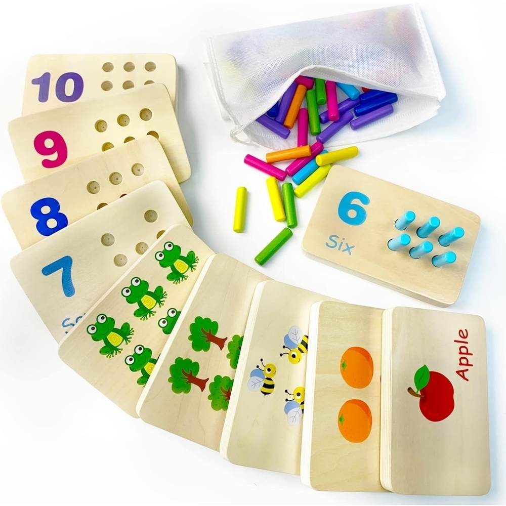 Educational Wooden Counting Toy Set